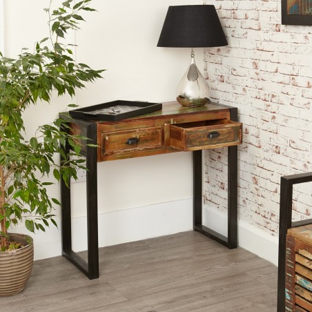 Akola Two Drawer Reclaimed Wood Console Table