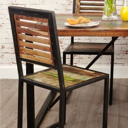 Akola Reclaimed Wood Dining Chair - Set of two