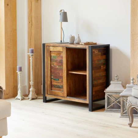 Akola Reclaimed Timber Lounge Storage Cabinet
