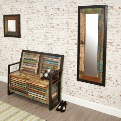 Akola Medium Wood-framed Wall Mirror