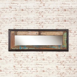 Akola Wide Reclaimed Wood Wall Mirror