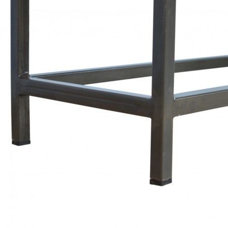 Alverton Industrial Style Console Table Leg Detail