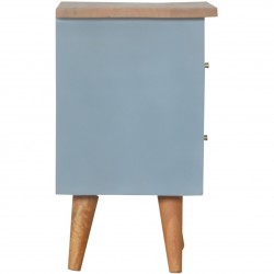 Skye Hand Painted  Bedside Unit - Side View