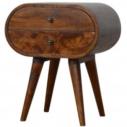 Chester Circular Bedside Unit - Angled View
