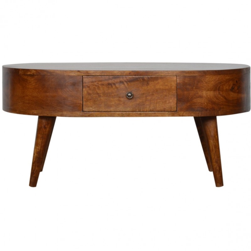 Chester Rounded  Coffee Table - Front View
