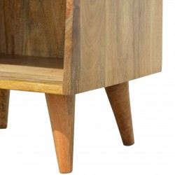 Diamond Style One Drawer Bedside Table - Leg Detail