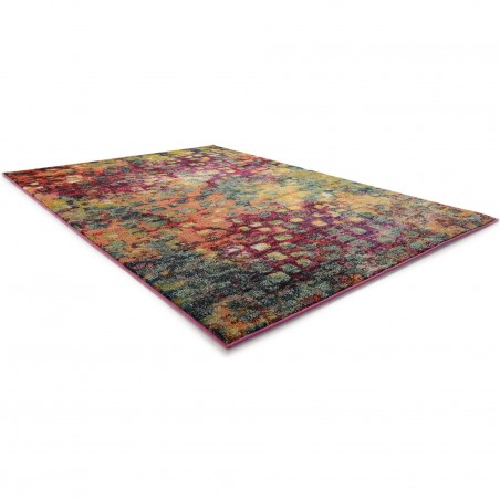 Rug multicolour angled view