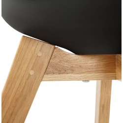 Vaskos Dining Chair Black Top Legs