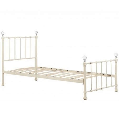 Jess Vintage Style Single Bed Angled View