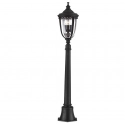 Takeley 3 Light  Pillar Lantern - Black