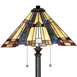 Syosset Tiffany Style Floor Lamp Shade Detail