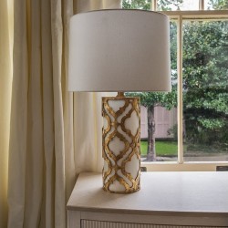 Roxbury Filigree Table Lamp - Gold Mood Shot
