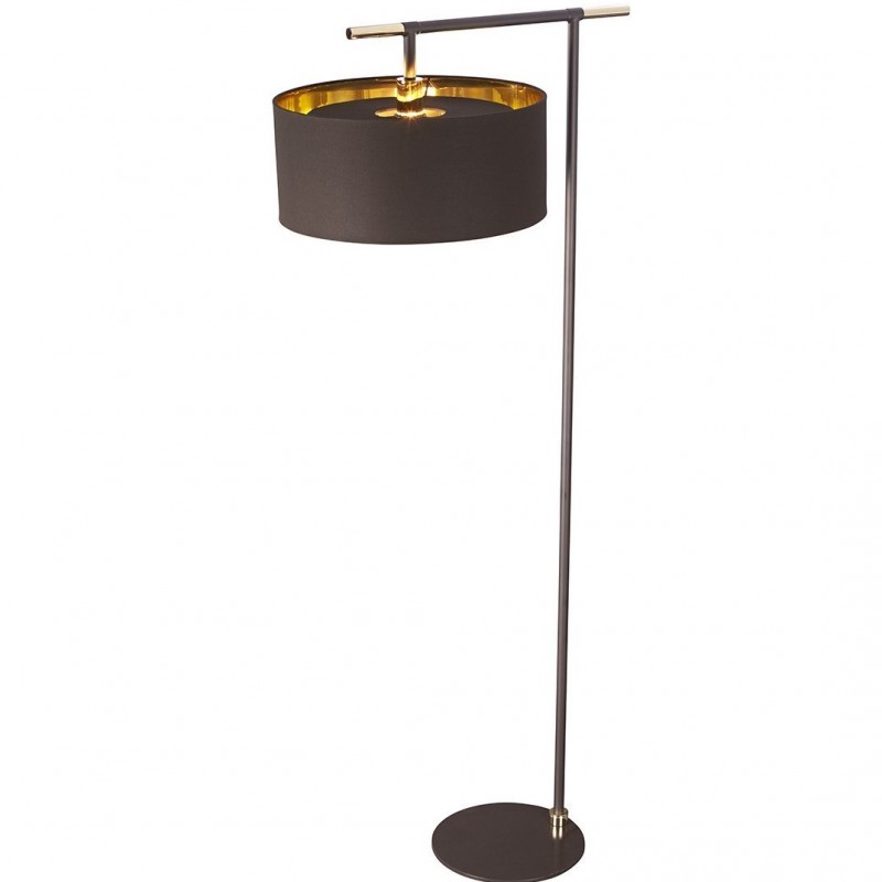 Bethel Modern Floor Lamp Brown/Brass