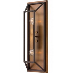 Hazlet Cage Wall Light  Angled View