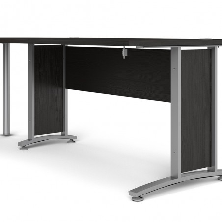 Prima  Office Desk Black Mood with extension fitted