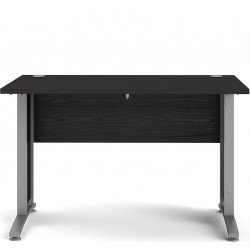 Modern Office Desk 120cm Top Black /grey Front View