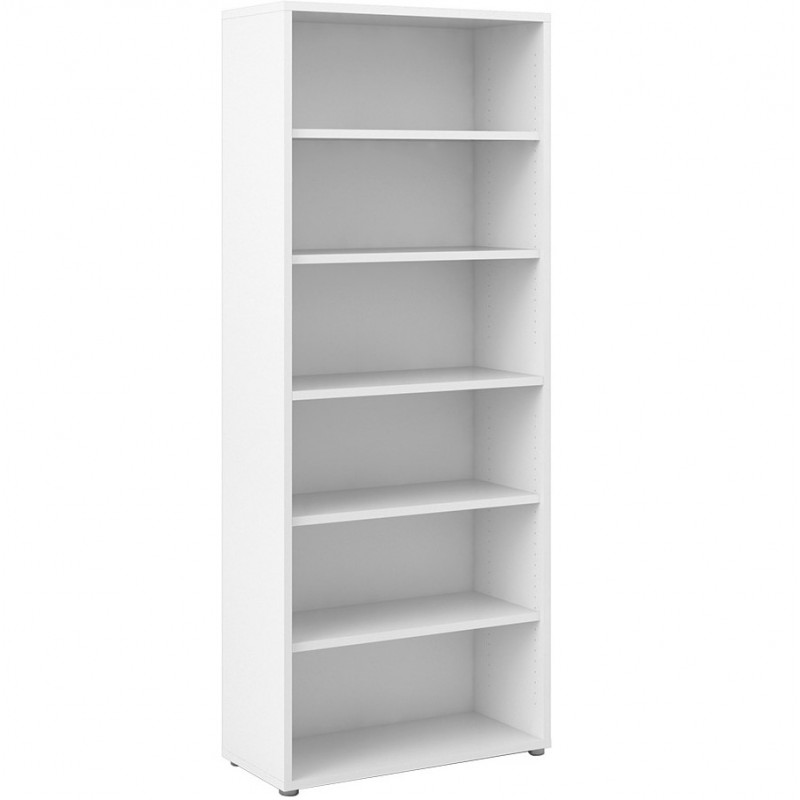 Prima Bookcase  5 Shelves - White