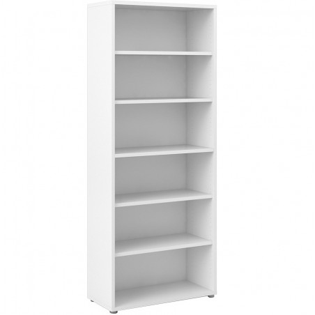 Prima Bookcase  5 Shelves - White
