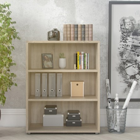 Prima Bookcase 2 Shelves - Oak Room Shot