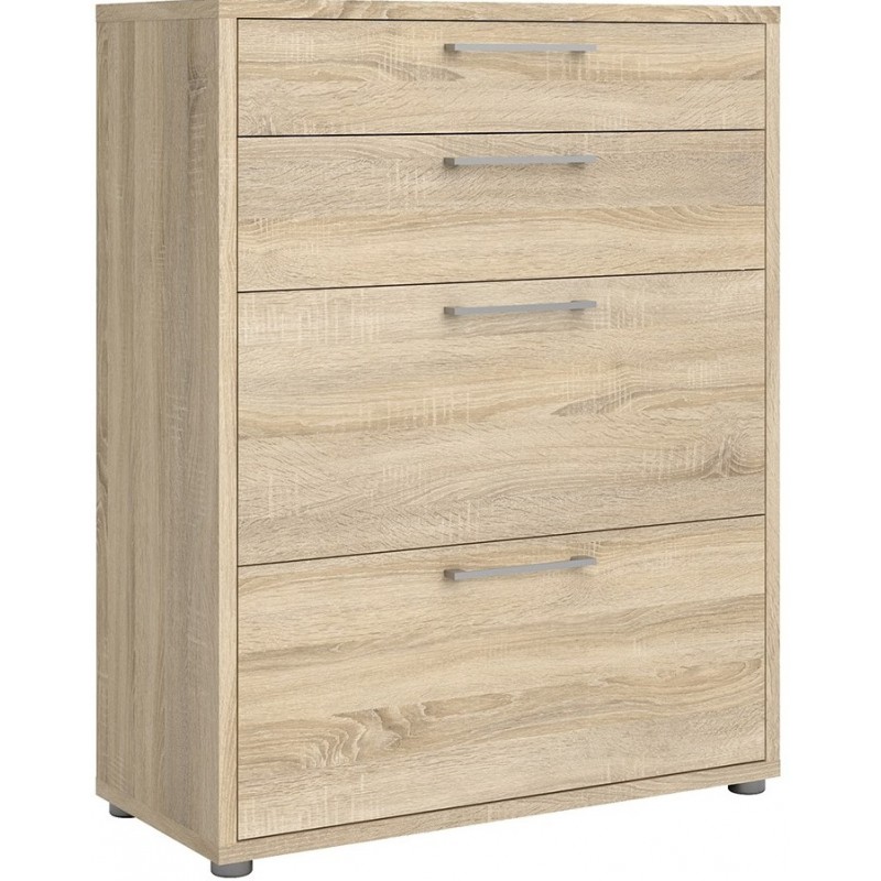 Prima Four Drawer Cabinet - Oak