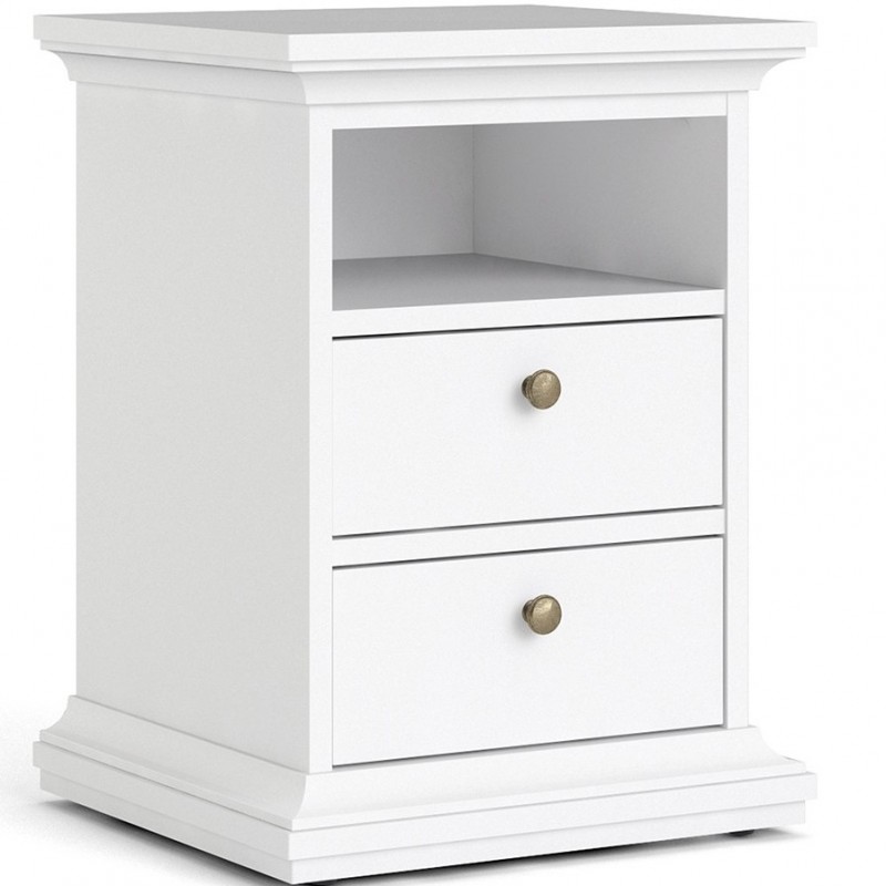 Marlow Bedside Cabinet in white,