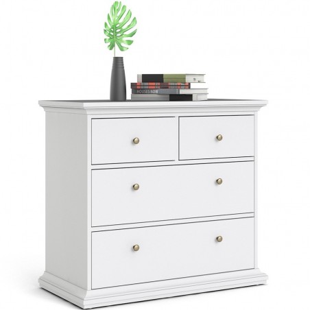 Marlow Chest of Drawers in white, mood Shot