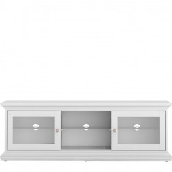 Marlow TV Unit - Two Doors & Shelf - White Front View