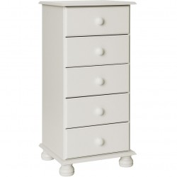 Tureby Narrow Chest of Drawers in white, white background