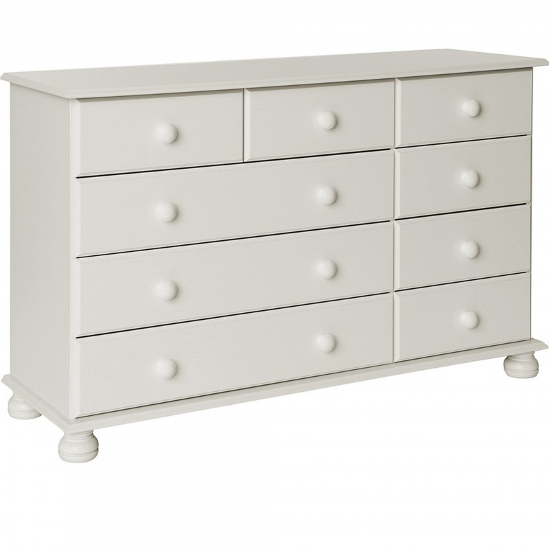 An image of Tureby Extra Wide Chest of Drawers - White
