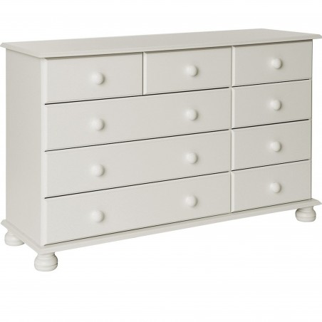Tureby Extra Wide Chest of Drawers in white, white background