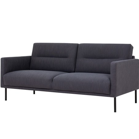 Kempsey 2.5 Seater Sofa in anthracite, black legs angled View