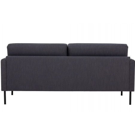 Kempsey 2.5 Seater Sofa in anthracite, black legs rear view