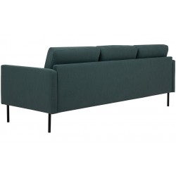 Dark green sofa, rear angle view