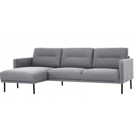 Grey sofa, angle view