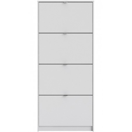 Barden Shoe Cabinet in white, front view