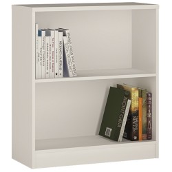 Topina Low Wide Bookcase - Pearl White