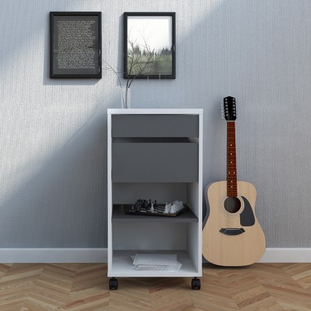 Cavaco Two-Drawer Mobile File Cabinet Mood Shot 3