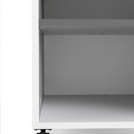 Cavaco Two-Drawer Mobile File Cabinet bottom Corner Detail