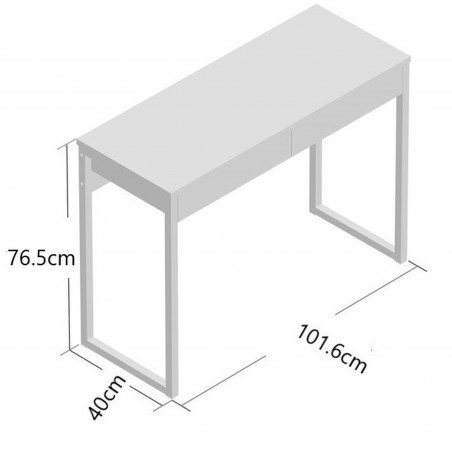 Cavaco Two Drawer Functional Desk - Dimensions