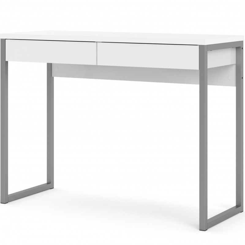 Cavaco Two Drawer Functional Desk - Gloss White