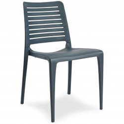 Capri chair in Anthracite front angle view