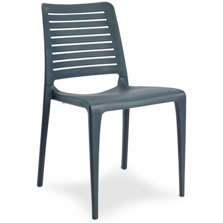 Capri chair in Anthracite front angle view