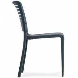 Capri chair in Anthracite side view