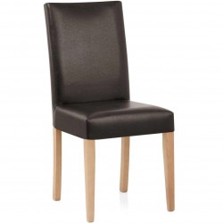 Ashford Faux Leather Dining Chairs - Brown