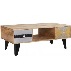 Kota 2 Drawer Coffee Table, front view