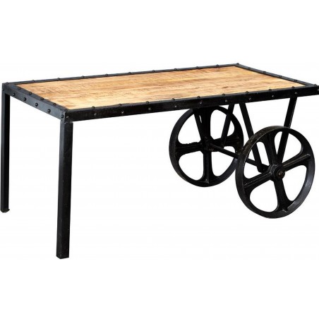 Kinver Industrial Cart Coffee Table