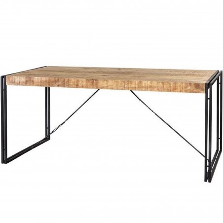 Kinver Industrial Metal & Wood Medium Dining Table