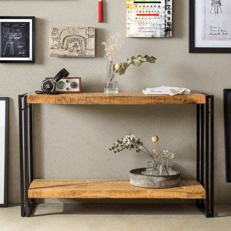 Kinver Industrial Console Table Mood Shot