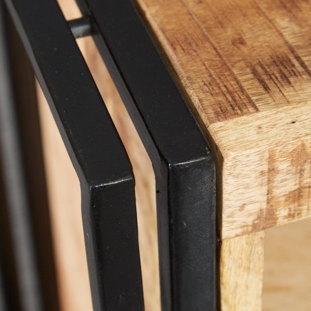 Kinver Industrial Console Table Edge Detail