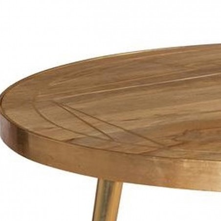 Tanda Light Gold Round Coffee Table Top Detail